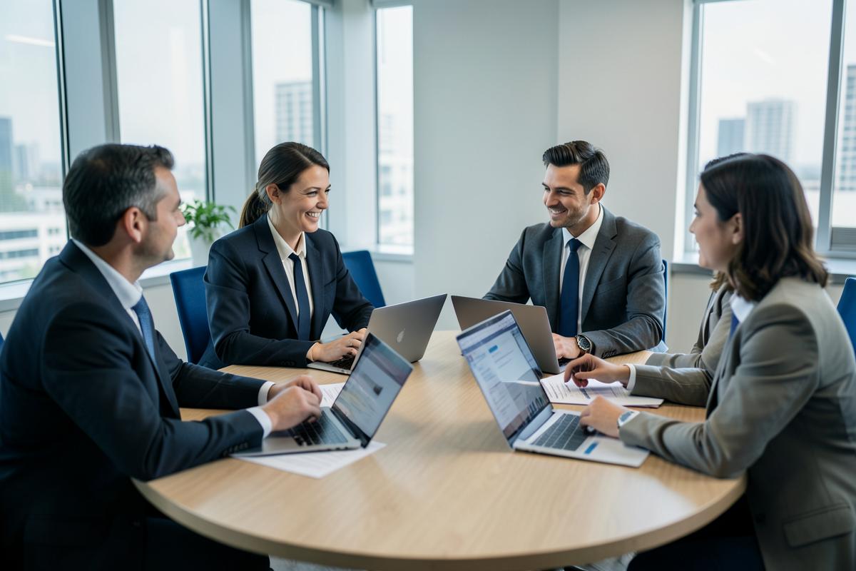 Vendedor acompanhando as oportunidades abertas no computador